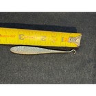 Antique Victorian Flat Stamped Floral Brass Button Hook Pocket Glove Shoe Hook