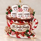 Christmas Ornament Personalized Family Name 2026 Tree Decor Holiday