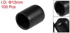 100pack Screw Thread Protectors 1 2  Id 20mm Length Round End Cap Cover Black