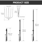 Fishing Harpoon Spear Gaff  Frog Flounder Fork Hook  4ft-8ft