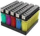 50 Pcs Full Size Disposable Lighter Assorted Colors Wholesale Price