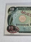 1985 Dominican Republic 10 Pesos Specimen P  119s2