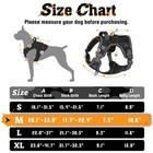 Rabbitgoo Dog Harness No Pull Tactical Vest Adjustable Reflective Military Black