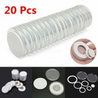 20pcs 46mm Round Coin Capsules Plastic Holder Display Storage Box Case Container
