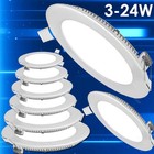 2-40pcs 9w 12w 15w 18w 24w Led Recessed Ceiling Panel Down Lights Lamp Fixture