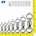 Ocean Cat Ball Bearing Swivel Saltwater Fishing Snap Connector Interlock Tackle