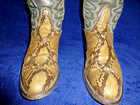 Tony Lama  Snakeskin leather Boots Mens 9 D  Made In Usa   Make Offer