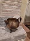  Vintage Oneida Cream And Sugar Set Silver Plated 