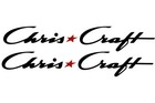 Set Of 2 Vinyl Decals For Chris Craft  Boat Hull Stickers  Free Shipping