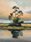 Hezekiah Baker  1940-2007  Florida Highwaymen  Original  Signed  1970