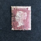 1872 1d Stamp - Penny Red Plate 160 - Letters J C - Queen Victoria-sg43-used