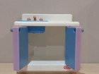 Vtg  Little Tikes My Size Dollhouse Kitchen Furniture Stove fridge sink chair