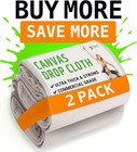All Purpose Canvas Drop Cloths - Drop Cloth For Painting  Floor Cover  Heavy Dut