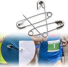 Extra Large 2  Safety Pins - Heavy Duty  Industrial Strength  Nickel Plated     