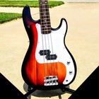     free Shipping      amp  P Style Electric Bass Guitar  strap  cable  case bag 