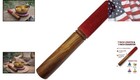 Tibetan Singing Bowl Wooden Mallet With Red Suede Cushion     Sound Healing Sti   
