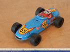 Vintage  Original Tin Friction Race Car  55  Made In Japan  Works