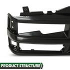 Full Black Grille Fits 94-98 Chevy C k 1500 2500 3500 Composite Pickup Truck