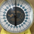 Vintage Yellow Bestway Retro Family Nursery Baby Scale Metal Works