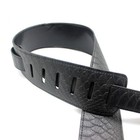 Pu Snake Skin Pattern Thick Leather Adjustable Electric Bass Guitar Strap Belt