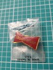 Vtg Sealed Budweiser Red Bow Tie Gold Tone Lapel Pin