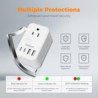  220 To 110 Voltage Converter Us To Europe  International Travel Power Adapter 