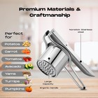 Large 15oz Potato Ricer Masher  Heavy Duty Stainless Steel Vegetable  Fruits Pot