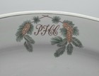 Shenango Restaurant Ware Pine Cone Platter 1952 Pine Forrest Country Club Golf