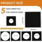 20   Coin Holder Snap Capsules 2x2 Storage Case 40mm For Collection Silver Dollar