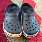 Crocs Unisex  Crocband Clog  Navy Blue  Red  White Us Men   s 10
