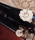 Spool Pin Doily   Handmade - 2 Pack  Singer 15  66  99  201  221 Etc 