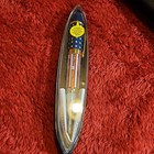 Patriotic Ballpoint Pen American Flag Design Gold Trim Black Ink Plastic