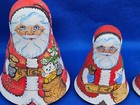 Set 5 Matryoshka Russian Nesting Dolls Santa Claus Teddy Bear Xmas Tree Handmade