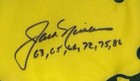 Jack Nicklaus Signed Framed Undated Masters Golf Flag W  Years Psa dna Ap98450