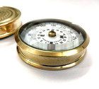 Maritime Treasures Vintage Brass Pocket Compass Round Navigation Compass