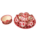 Traditional Uzbek-central Asian Chai-tea Service-teapot lagan piyalas bowl plate