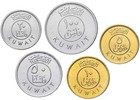 Kuwait  Coins Set  3  5 Coins  Aunc-unc  2012