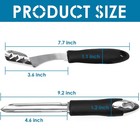 Jalapeno Pepper Corer  Set Of 2  Stainless Steel Zucchini Cucumber Black