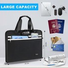 Fireproof Accordion File Organizer With Lock  13 Pocket Document Folder  Portabl