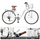 Foldable Beach Cruiser Bike  26  Folding Women s Bike With 7 Speed Shifting