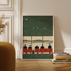 Airport Lounge Poster  Mid Century Retro Aviation Travel Wall Art