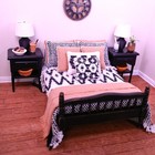Miniature Dollhouse 1 12 Scale Black And White Neutral Bedding Set For Diorama