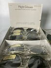 Nos Aviator Sunglasses Japan Air Force Flight Glass Lens Dark 70s 80s 71-f Vtg