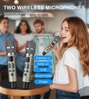 Karaoke Machine For Adults With 2 Wireless Microphones  Professional Portable   