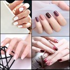 Square Nail Tips Half Cover 500pcs Clear Acrylic Nails French Short False Nails