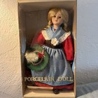 Schneider Doll German Girl Blonde Hair Braids Blue Dress Shawl Hat Boots Vtg New