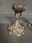 Silver Plate Godinger Branded Set Of Two Candle Holders Baroque Rococo 5  Tall