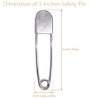 5 Inch Large Safety Pins For Clothes Big Safety Pins Heavy Giant Safety Pins