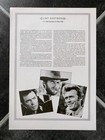 Clint Eastwood Large Vintage Spaghetti Western Cowboy Movie Film Photo Raw Hide