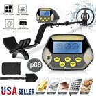 Lcd Display Metal Detector Gold Hunter Digger W  Waterproof Deep Sensitive Coil 